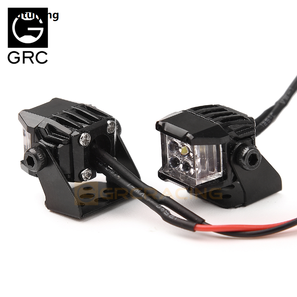 Sutuiying GRC simulation LED light 12mm square spotlight suitable for 1:10 Luxury RC off-road climbing vehicle TRX-4 SCX10 modified parts