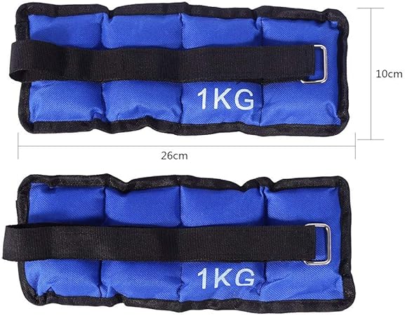 Wrist/Ankle Weights Home Gym Exercise Weight Loss Bands 1kg only 1 pis 1 kg weight cuff