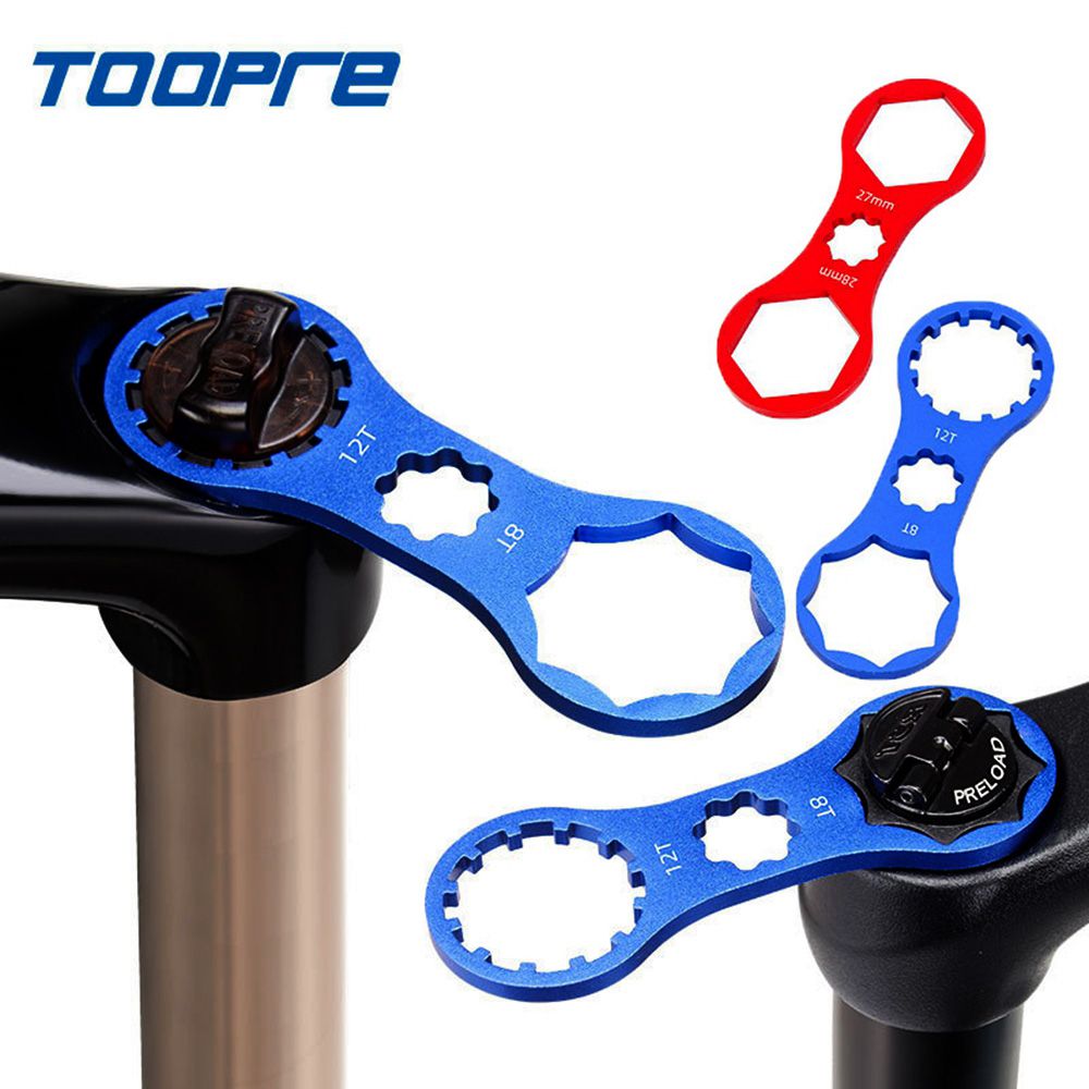 High Quality Bicycle Accessories MTB Shock Absorber Bike Front Fork Repair Tool 8T 12T Wrench