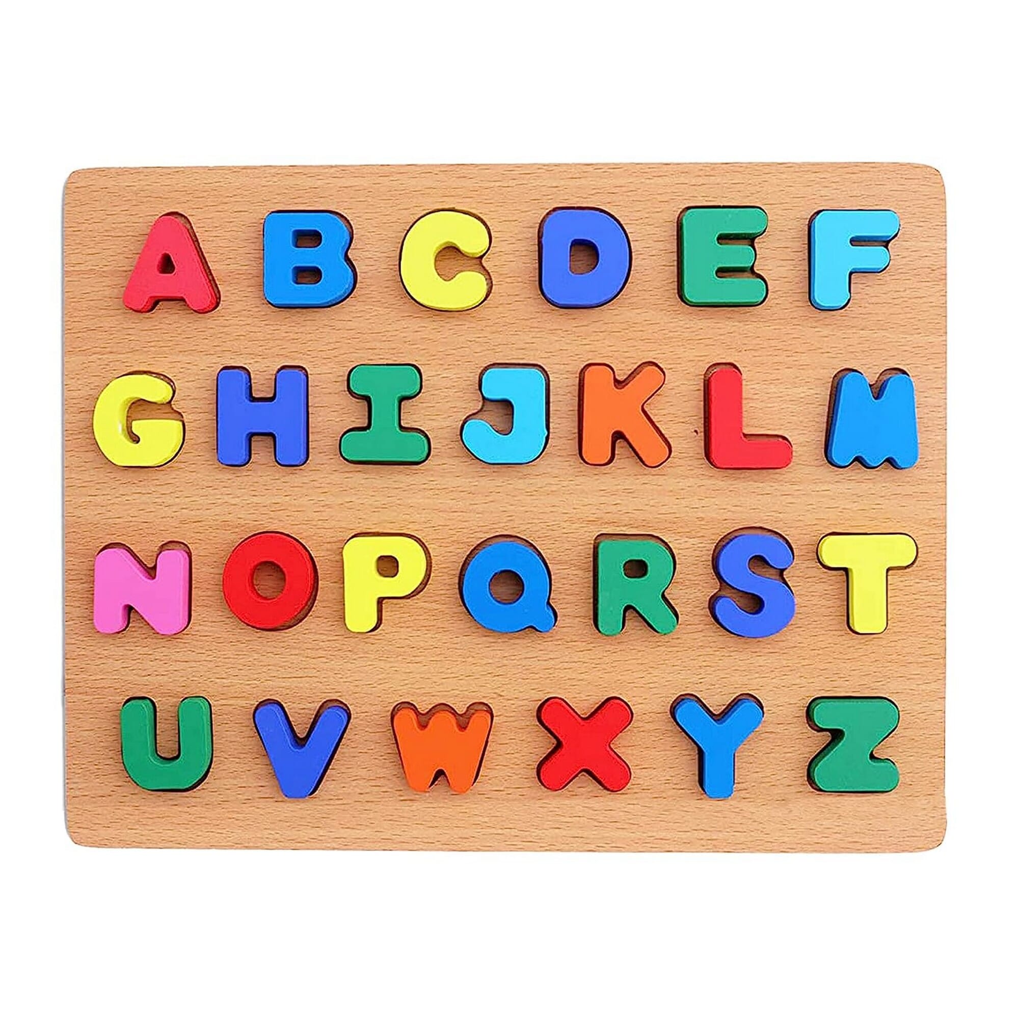 Wooden English Alphabets Blocks For Kids, Alphabets For Kids Puzzles Learning Educational Montosseri Toy