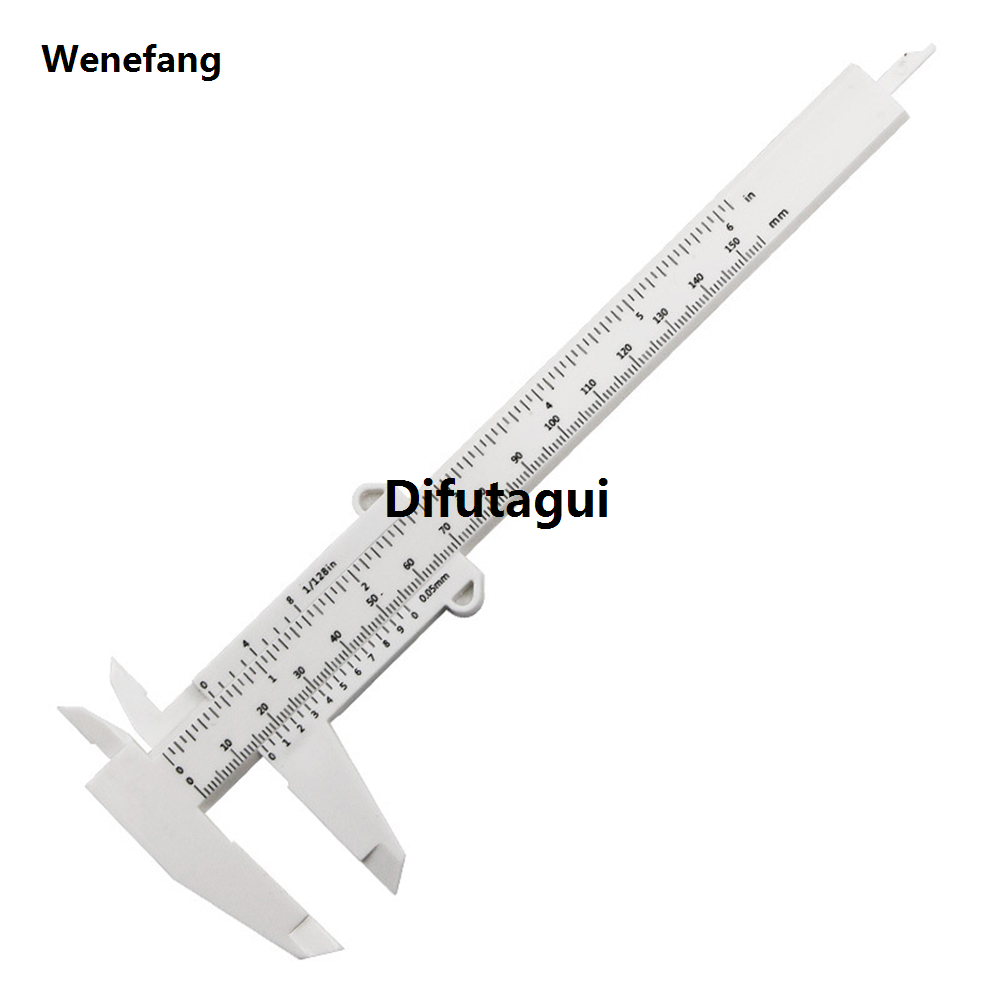 Difutagui Wenefang 0-150mm Double Rule Scale Plastic Vernier Caliper Gauge Bargain price Luxury Micrometer Measuring Ruler Inside Diameter Depth Meter