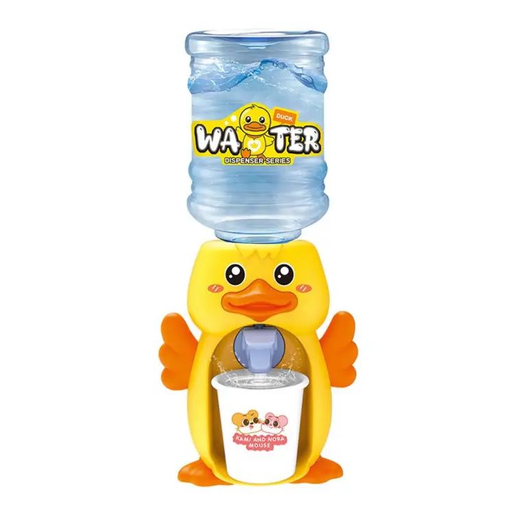 Vylon Cute Duck Mini Water Dispenser Toy Set For Kids and Toddlers