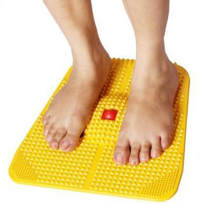 Acupressure Reflexology Magnetic Pyramidal Therapy Energy Pain Relief Power Foot Health Deluxe Mats With Free Sole