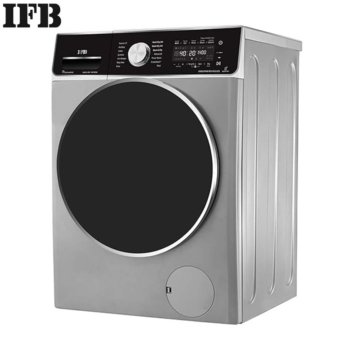 IFB Laundrimagic 3-in-1 8.5/6.5/2.5 Kg Inverter Front Load Washer Dryer Refresh (Executive ZXS, Silver)
