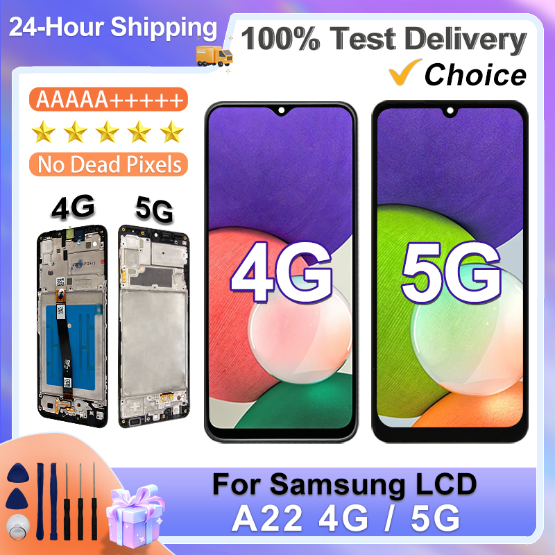 Clearance sale Choice For Samsung Galaxy A22 5G Display SM-A226B LCD Touch Screen Digitizer For Galaxy A22 4G LCD SM-A225F Replacement Parts