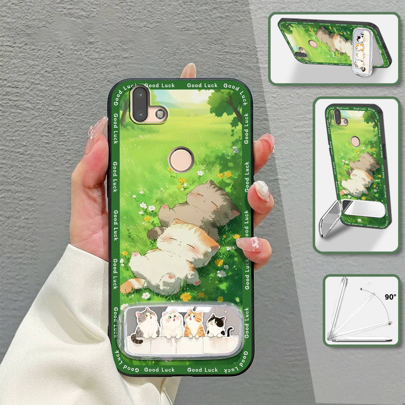 Shockproof Silicone Phone Case For Fujitsu RX Fashion Design Full wrap Durable Kickstand Phone Pouch Phone Holder