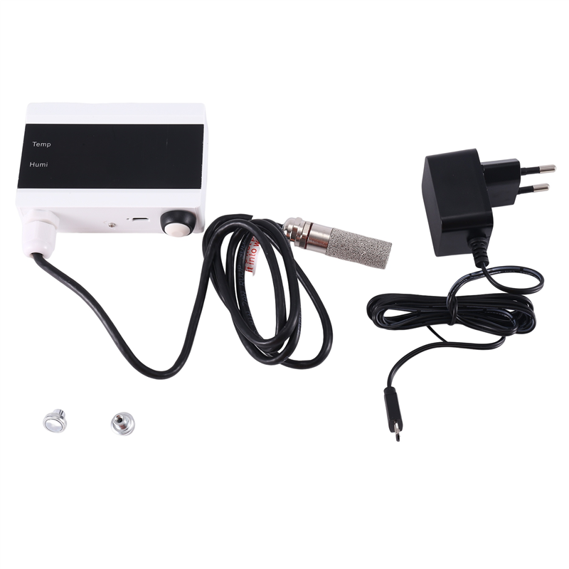 Tuya WIFI Temperature Thermometer Detector Alarm Sensor Smart Life App Home Thermostat EU Plug
