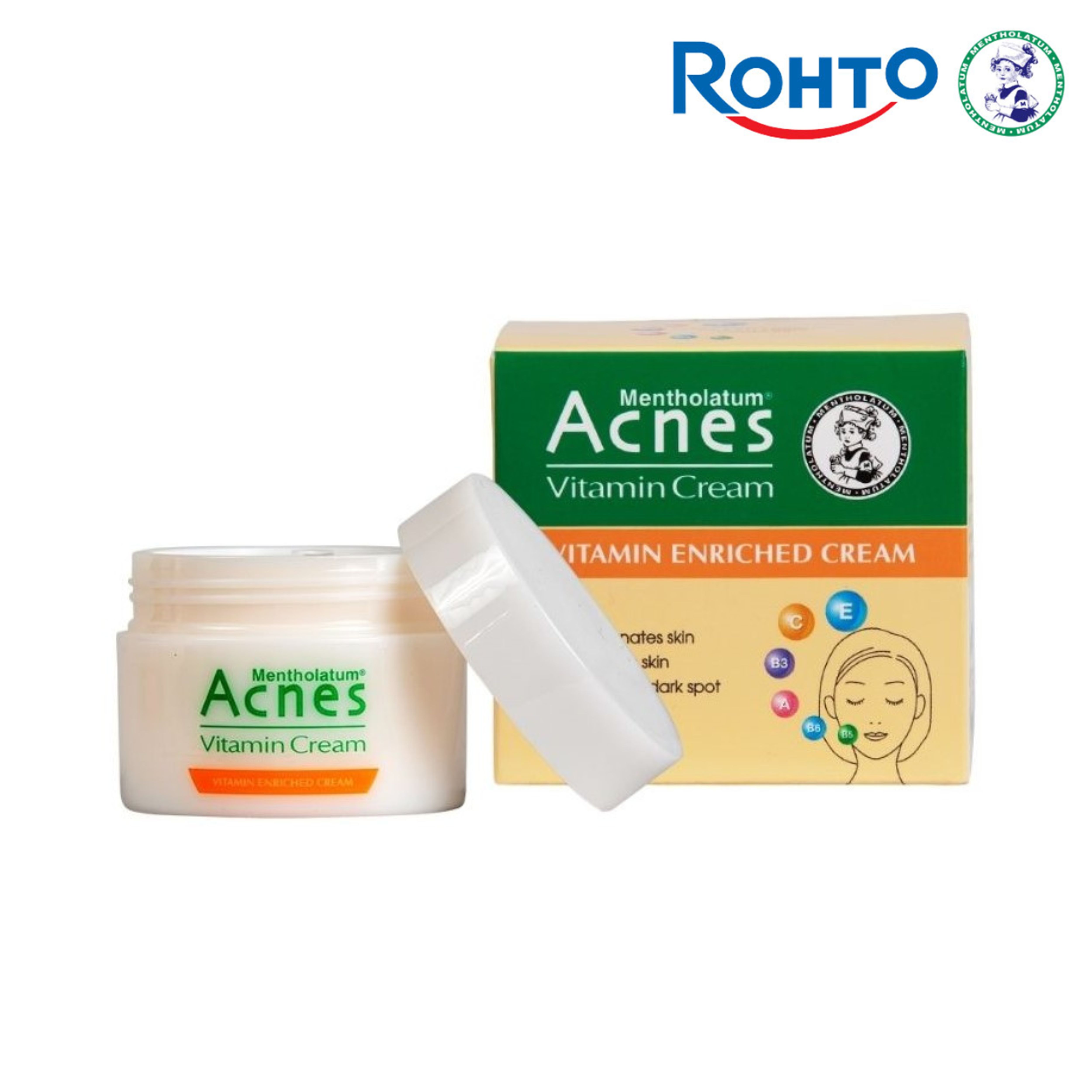 Rohto Mentholatum Acnes Vitamin Cream for Glowing And Even-Toned Skin 40g