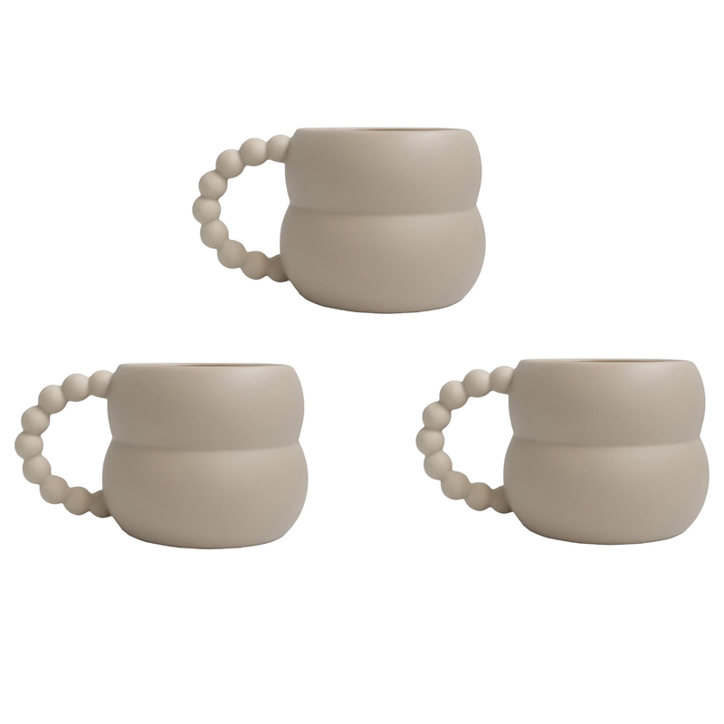 EITGZWAS 4X Ceramic Mug Cute Coffee Cup Nordic Home Decor Handmade Art Milk Tea Cup Home Drinkware Personalized Couple B