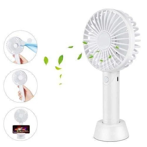 Mini Fan Portable Hand Fan,3 Speed And Rechargeable Battery
