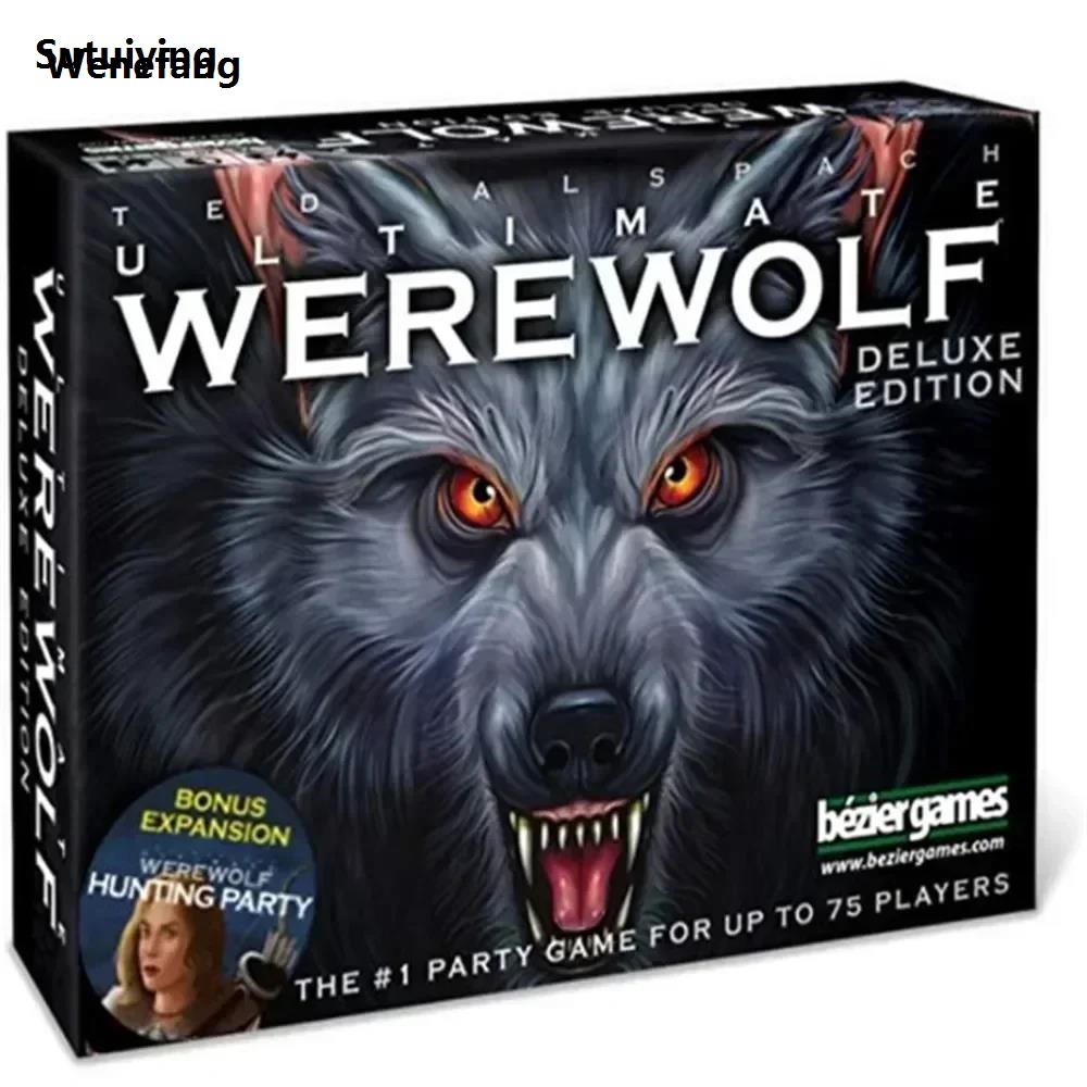 Wenefang Sutuiying One Night Ultimate Werewolf Cards Collection Board Game Original New style Alien Super Villains Edition Deck For Party Playing