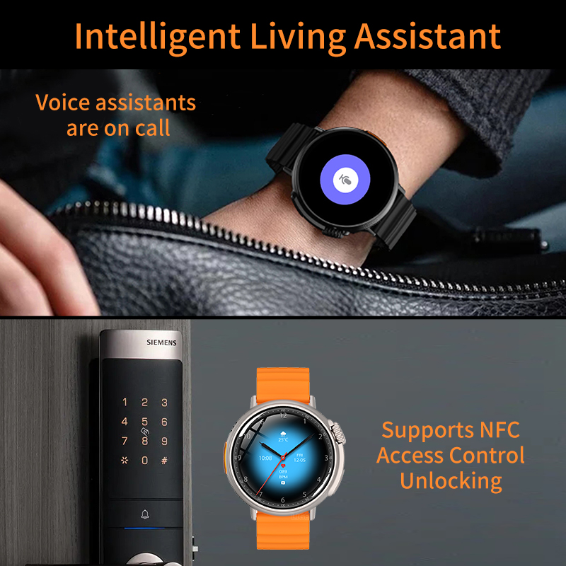 Linman LIGE GPS Track New Smart Watch Men Ultra Series Sport Bracelet BNew style luetooth Call IP68 NFC Waterproof Clock Women Smartwatch For Men