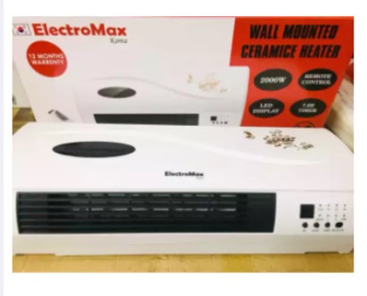 Electromax Wall Fan Heater With Remote Control AC / Air Cooler Design Fan Heater