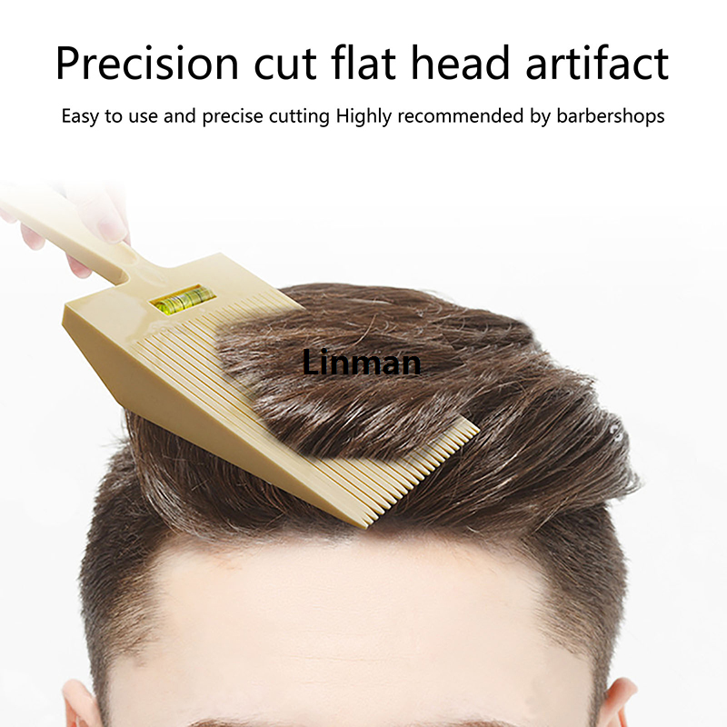 Men Flat Top Guide Comb Haircut Clipper Comb Barber Shop Hairstyle Tool Hair Cutting Tool Salon Hairdresser Supplies Accessory
