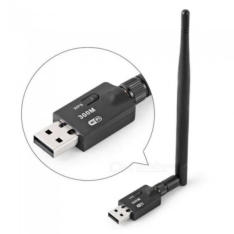Wireless USB Adapter WiFi Receiver - Black