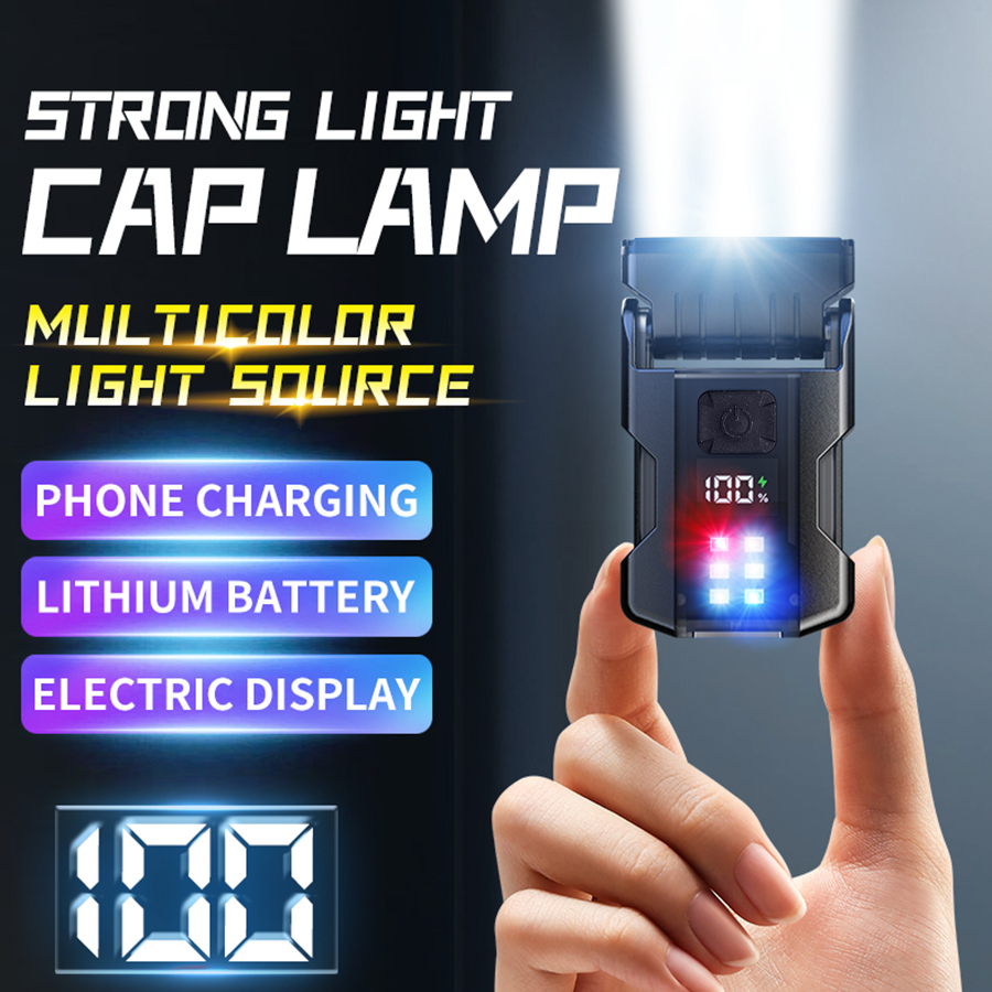 Profesional High Power Mini Flashlight Rechargeable EDC Torch with Magnet Hat Clip Flash Lights Outdoor Work Light Emergency Warning Lantern