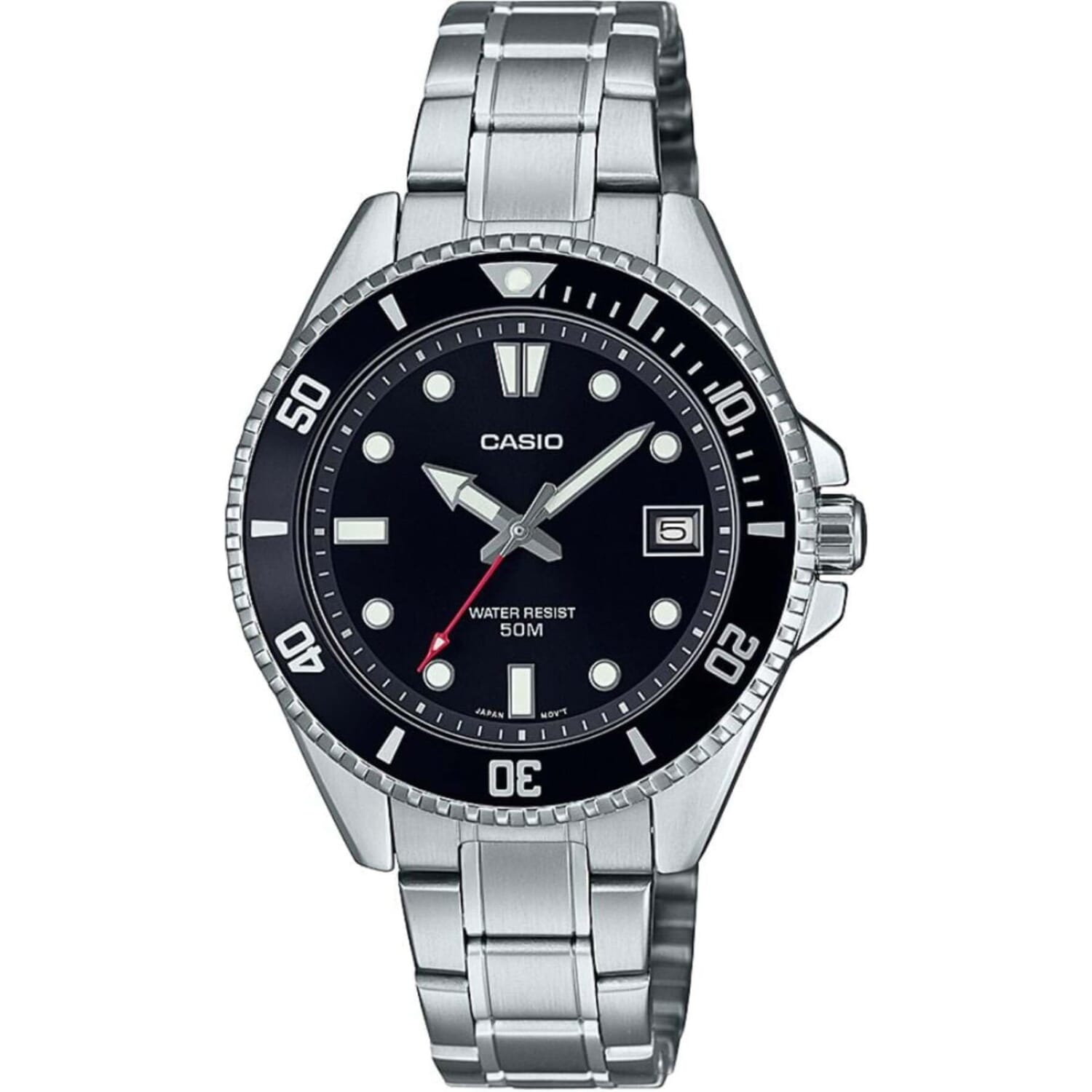 Casio Mdv-10D-1A1Vdf Analog Black Dial Watch For Women/Men