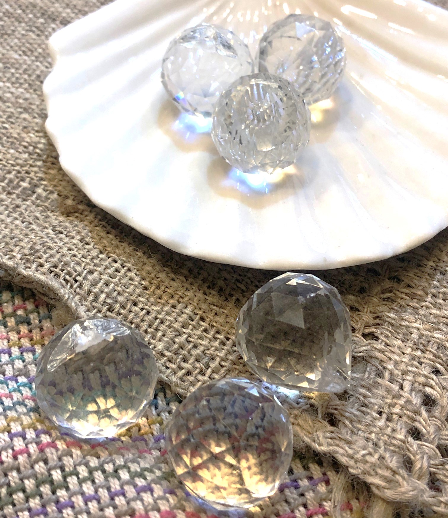 20mm Crystal Ball Glass Beads for DIY /Craft 6pcs set