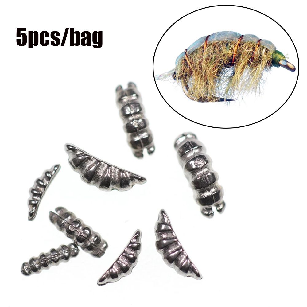 Hot High Quality Ribbed Nice-Designed Tungsten Alloy Fast Sinking Scud / Shrimp Bodies Shell Fly Tying Material