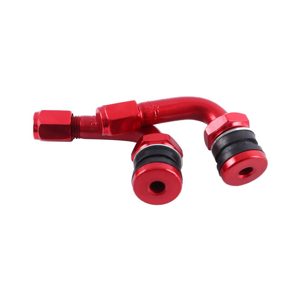 2Pcs Motorcycle Accessories For Rim Aluminum Alloy Wheel Parts Tire Valve Stems Valves Stem Cap Motorcycle Valve Stem 90 Degree CNC Motorcycle Rim
