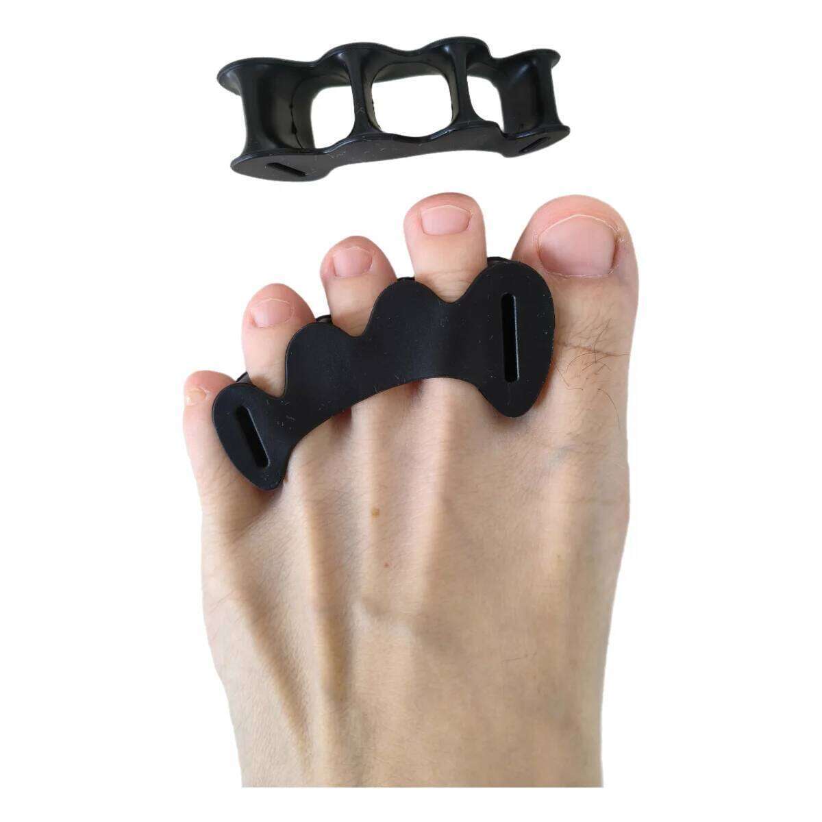 1Pair Hard Gel Toe Separator Suitable Bunion Silicone Hammer Toes Corrector for Women Men Straighteners Overlapping