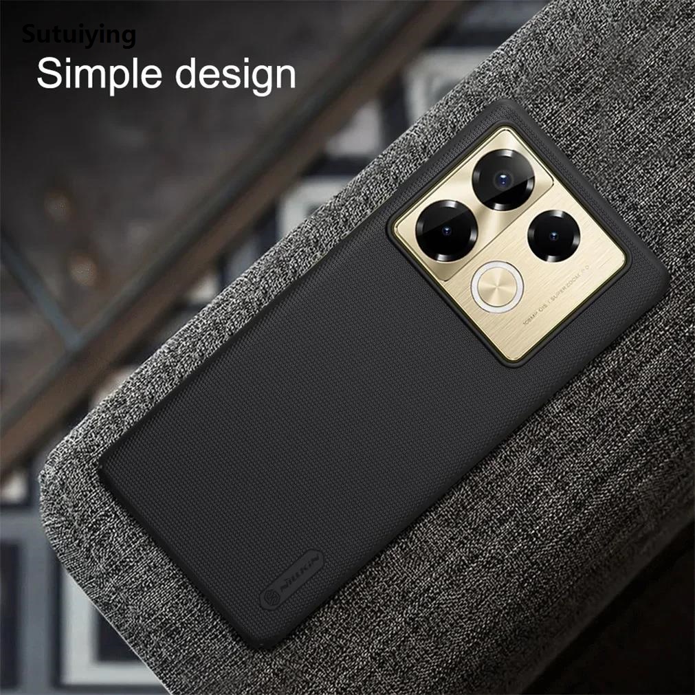 Sutuiying For Infinix Note 40 Pro 5G / 40 Pro+ Plus 5G Case NILLKIN Super Luxury Frosted Shield Hard PC Ultra-Thin Matte Protection Back Cover
