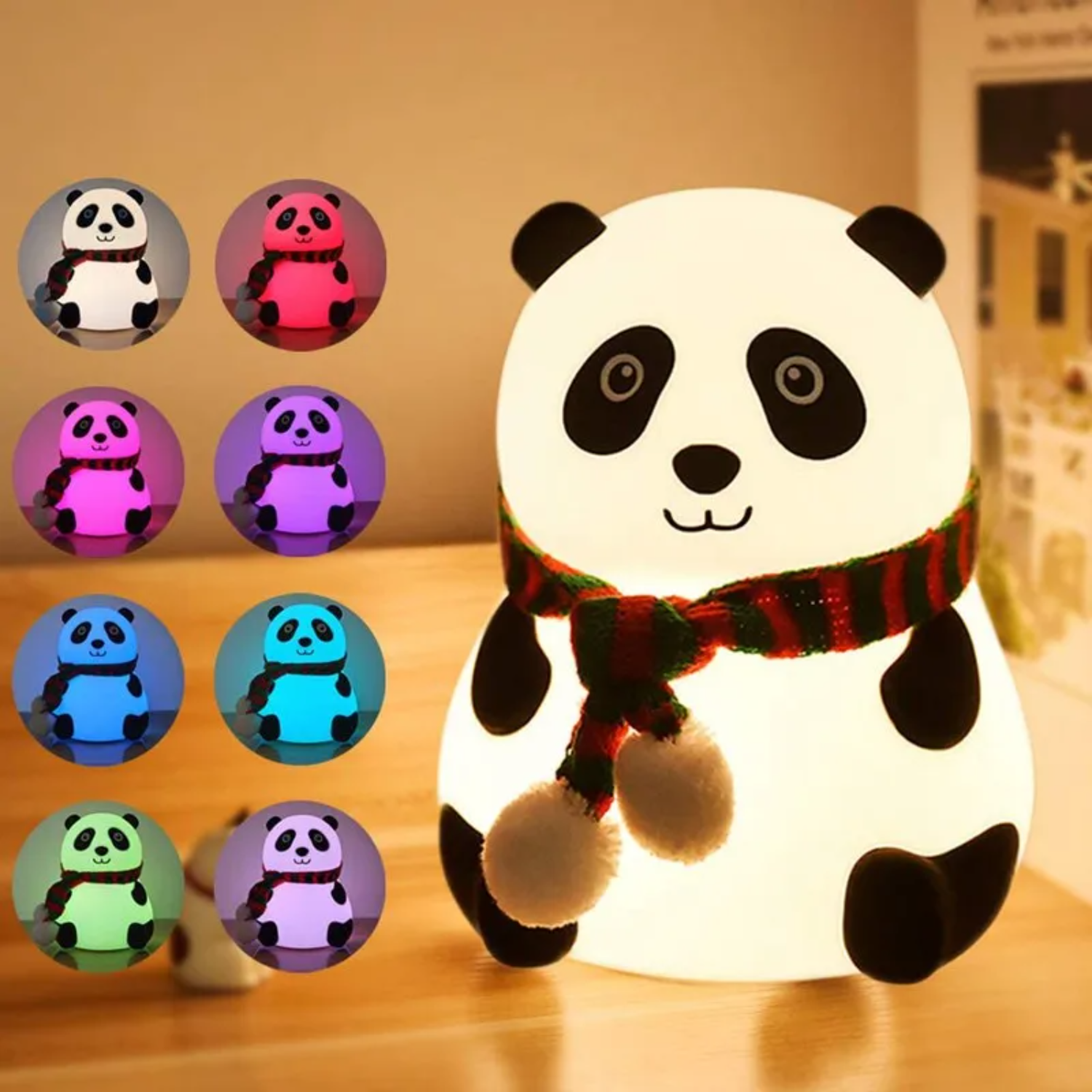 cute Panda Night Light /silicon lamp panda /panda lamp