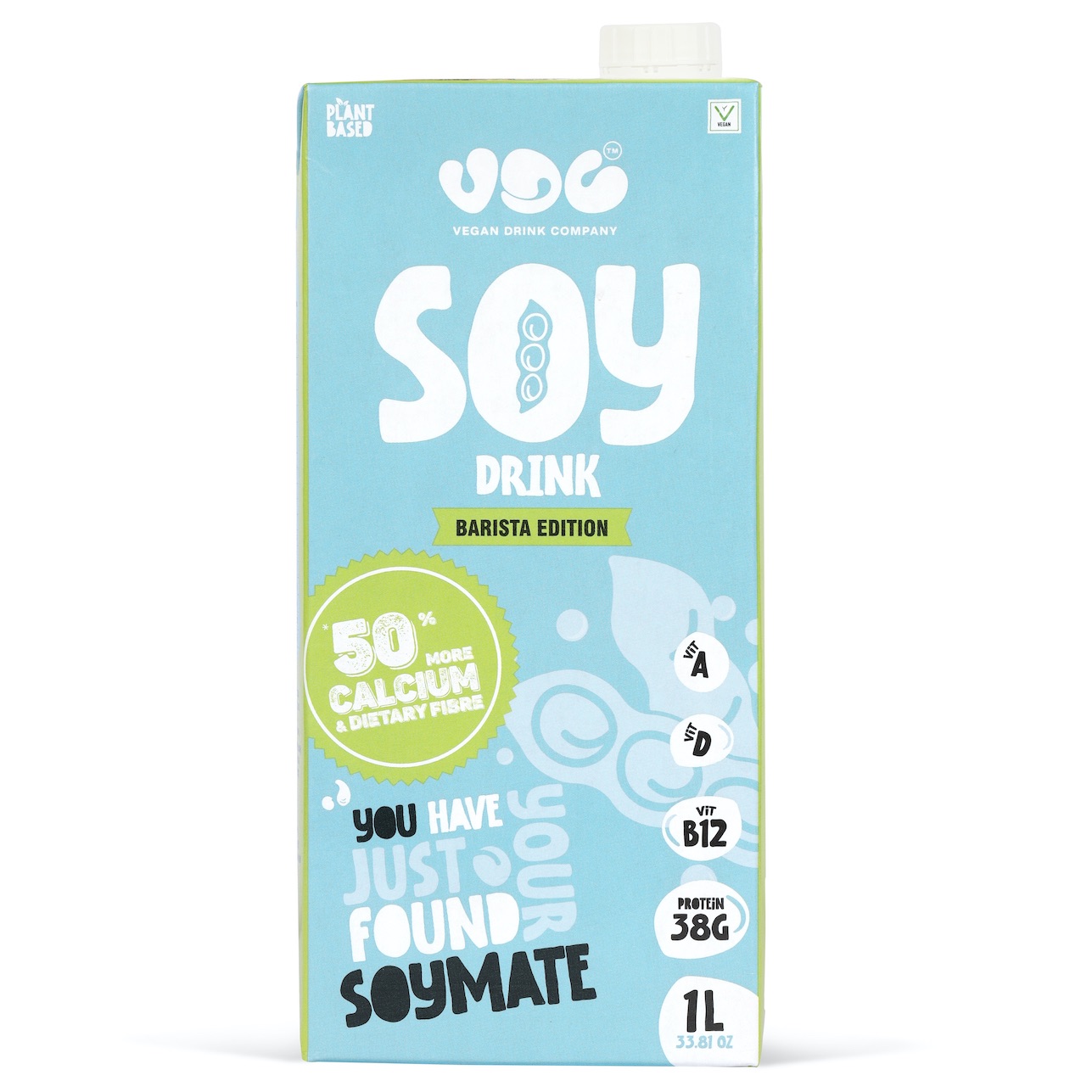 Vegan Dairy Nepal Soy Milk, Barista Edition Plant-Based Drink, 38G Protein Drink, 1L