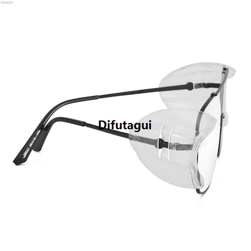 Difutagui x20mm female 50x45 protection eye flexible glasses 95% 1 pair of safety Sales promotion 2025 New eye protection transparent glasses side shield universal anti-fog men