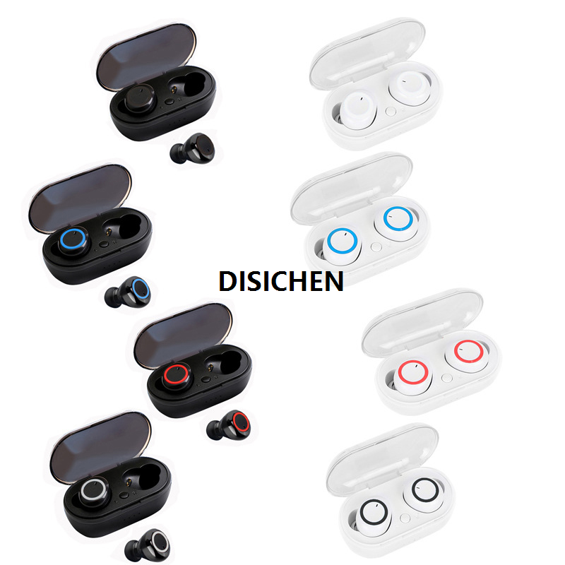 DISICHEN Y50 TWS Bluetooth Earphones Wireless Headset Waterproof Deep Bass Earbuds Sport Earphones True Wireless Stereo Headphones BRYT Luxury