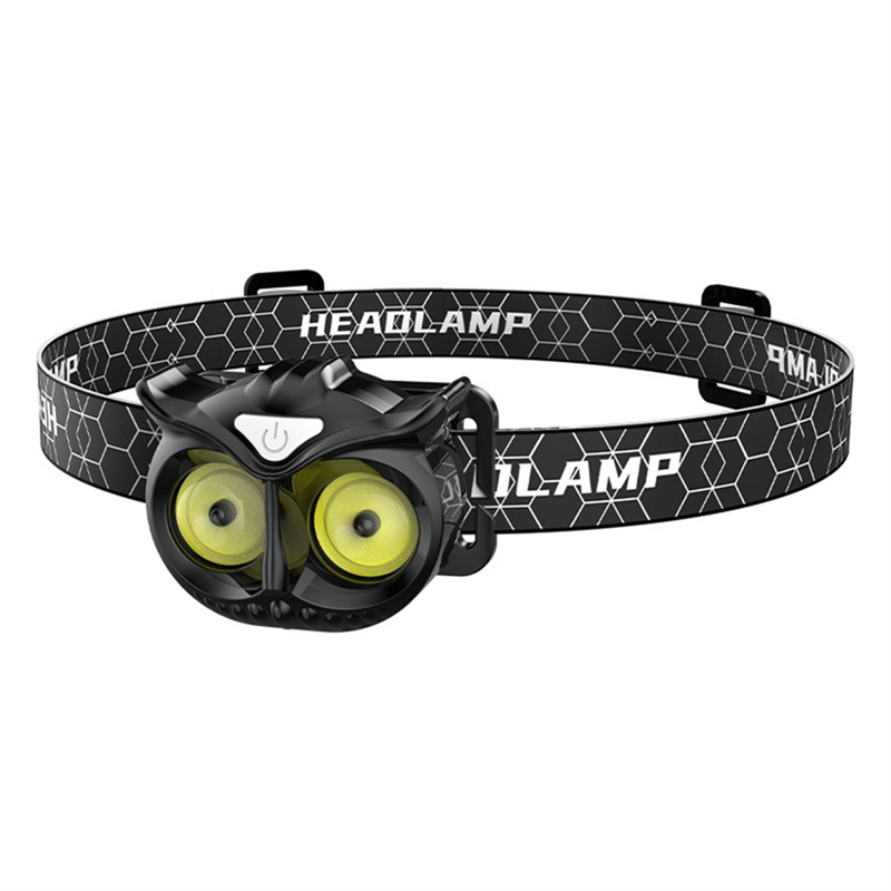 LED Fishing Headlight Strong Sensing Headlight Owl Headlight Waterproof Headlight Portable Headlight