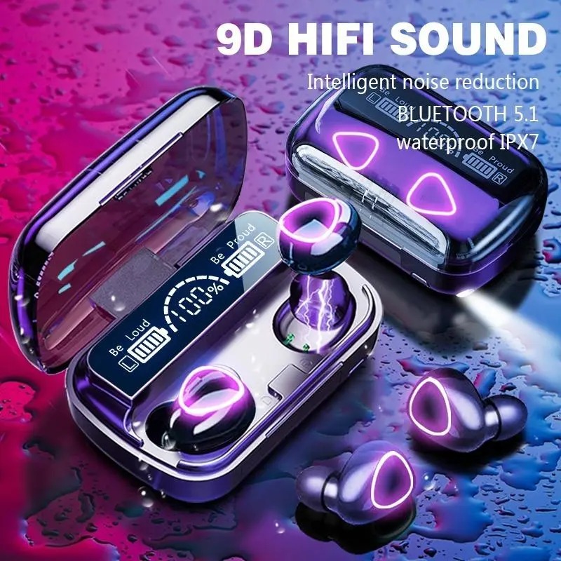 Vylon Wireless Earbuds Bluetooth v5.1 TWS M10 / M19 / M20 / M28 / M30 Bluetooth Auriculares M10 TWS V5.1 Earbuds Wireless Earbuds Earphone With Power Bank LED Display