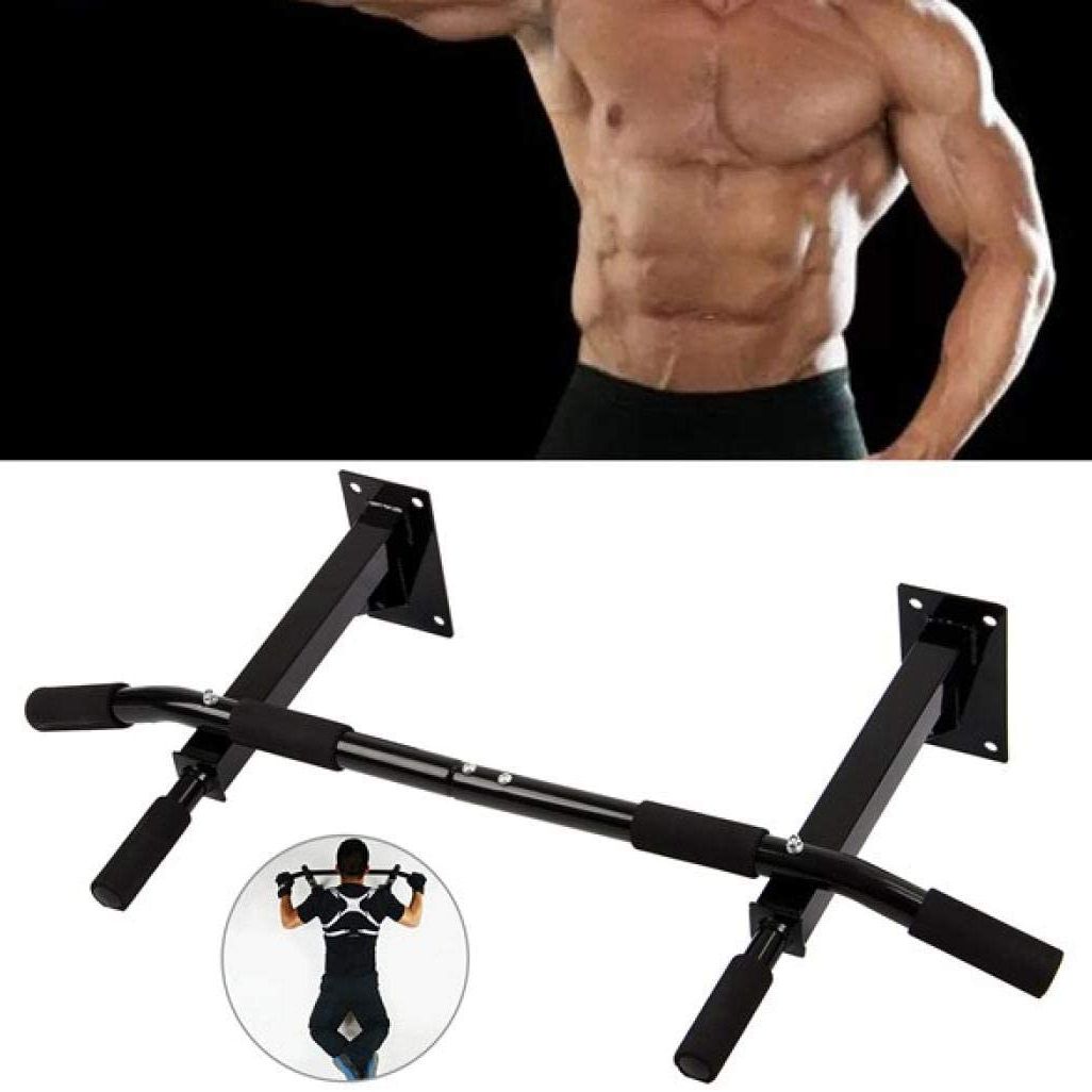 Wall Mounted Pull Up Bar | Hard Steel Material Padded Handle Wall Mounted Pull Up Bar | Home Gym Equipment