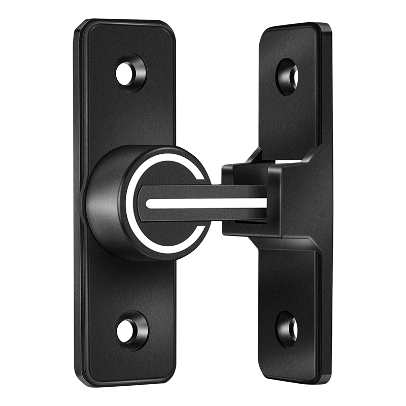 NAMUNY Barn Door Lock Hardware, 90 Degree Heavy Duty Gate Latches Flip Latch Safety Door Bolt Latch Lock 1 Pack
