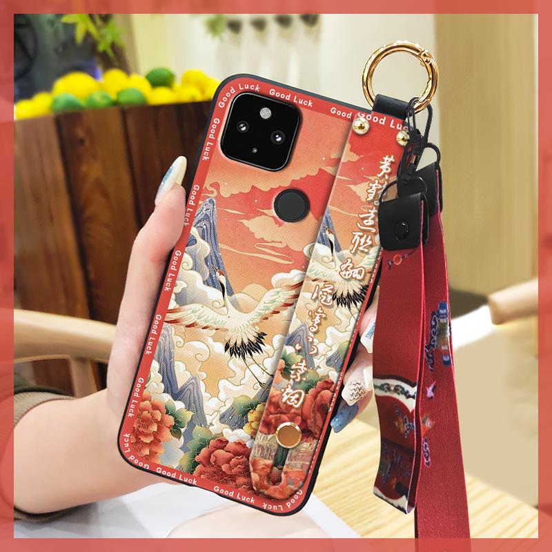 for mom Anti-knock Phone Case For OPPO K10 5G Dirt-resistant Kickstand ring Durable Lanyard Wristband Wrist Strap