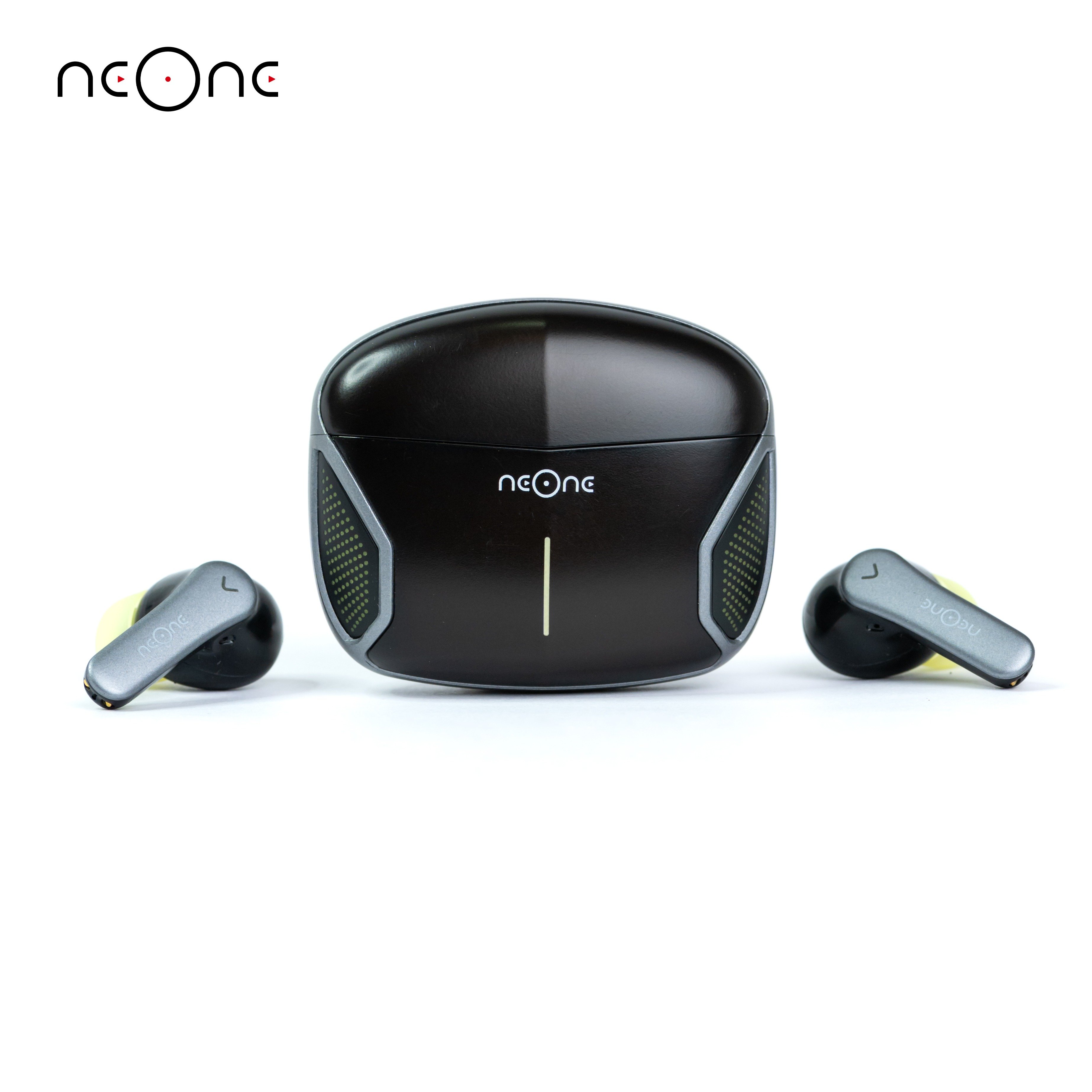 neOne PureBeats Challenge PB-C10 True Wireless Gaming Earbuds | 10mm Dual Drivers | Quad Mic ENC | Bluetooth 5.3 Low Latency 45ms | Touch Controls | IPX5 Water & Sweat Resistant | 1-Year Warranty