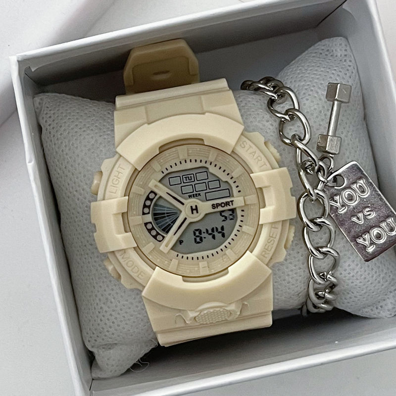 【Top-notch quality】Digital Sports Men and Women Students Party Intelligent Multi-Function Waterproof in High Appearance Girl's Electronic Watch
