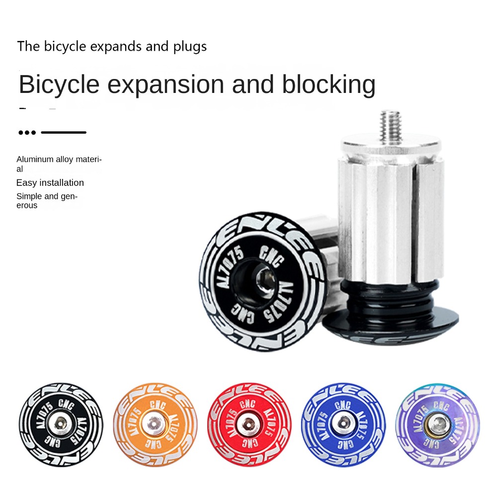 New 2PCS Hand Grip Plug Cap Black/Red/Gold/Blue/Color Alloy Grip End Plugs End Plugs Lock Handle Handlebar Plug MTB Road Bikes
