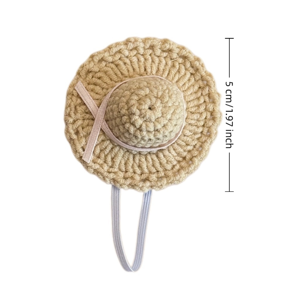 New 10cm Doll Hat Replacement Outfit Straw Doll Straw Cap Cotton Mini Doll Clothes Outfit for 10~15cm Doll Doll Accessories