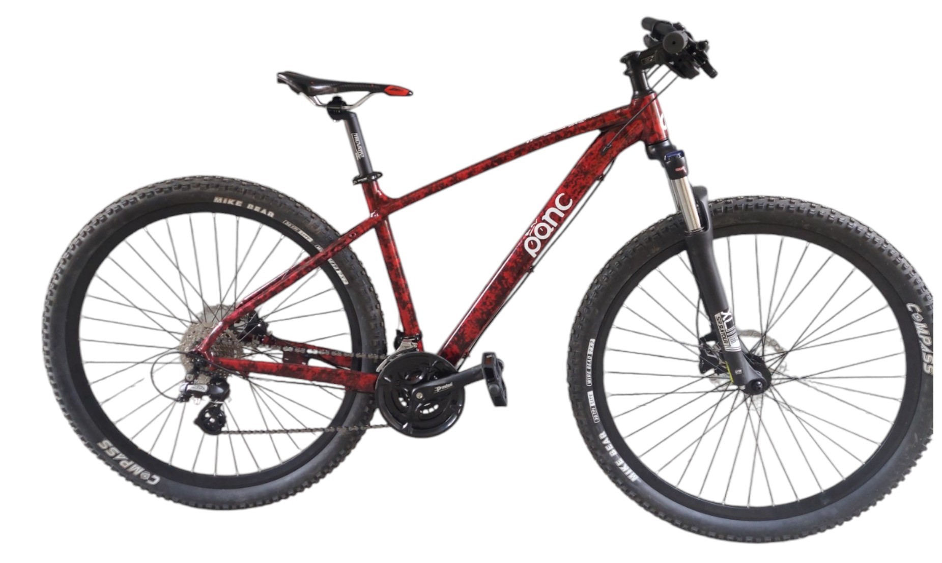 panc custom 3x8 shimano gear and shimano brake with hydrolic suspension 29er
