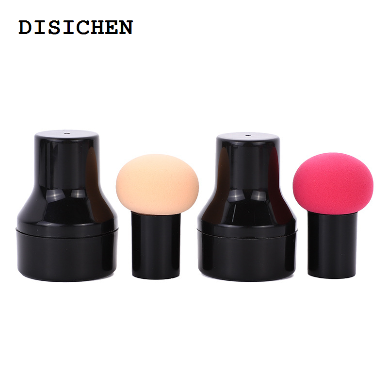 DISICHEN 2025 New Cosmetic Puff Powder Brush Round Head Mushroom Shape Handle Makeup Foundation Sponge Concealer Smooth Dry Wet Beauty Tool