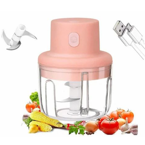 Rechargable Electric Garlic Chopper, Mini Wireless Portable Electric Chopper Food Processor Garlic Masher