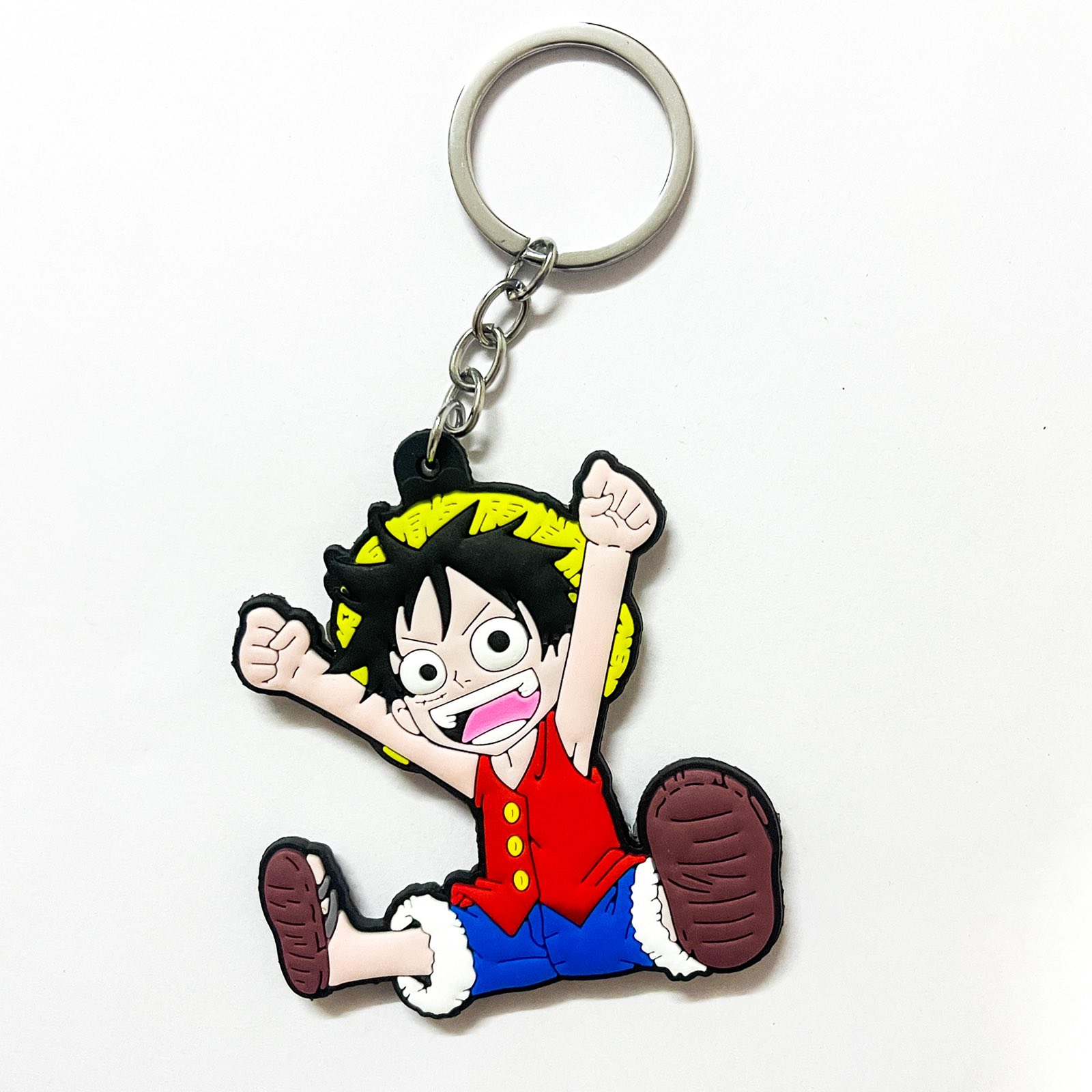 Spunky Add-ons 1 Piece Luffy Double Sided Rubber Key Chain