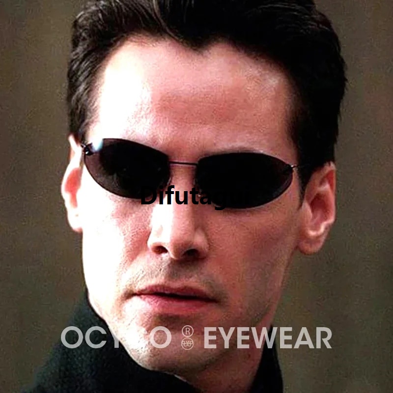 Difutagui Fifty percent discount Polarized Ultralight Fashion Pilot The Matrix Neo Profesional Sunglasses Rimless Men Driving Brand Design Sun Glasses De Sol UV400