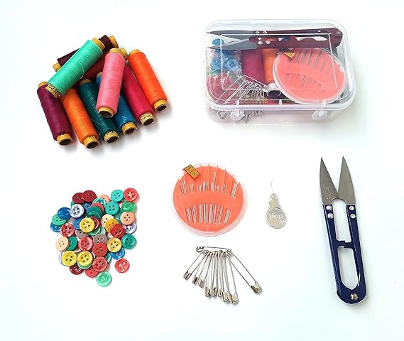 PS-C Home Basics Portable Mini Portable Kit For Home Travel And Multiple Accessories Sewing Kit