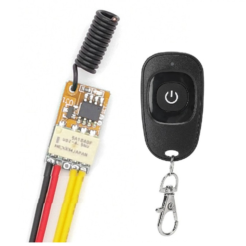 Push Button Saving Mini Relay Receiver Receiver DC3.7V-12V 433Mhz Smart Home Small Tiny Remote Switches