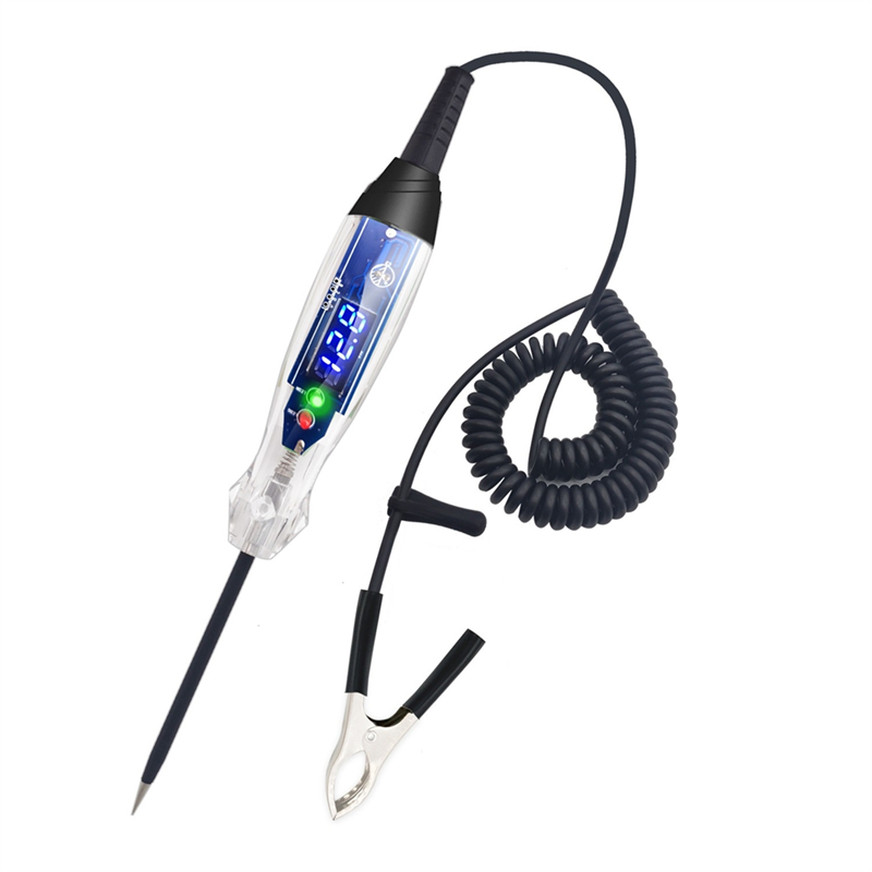 Car Test Light Voltage Test Pen 4-60V DC Digital LED Circuit Tester, Lamp Tester with Voltmeter, Automatic Voltage Tester