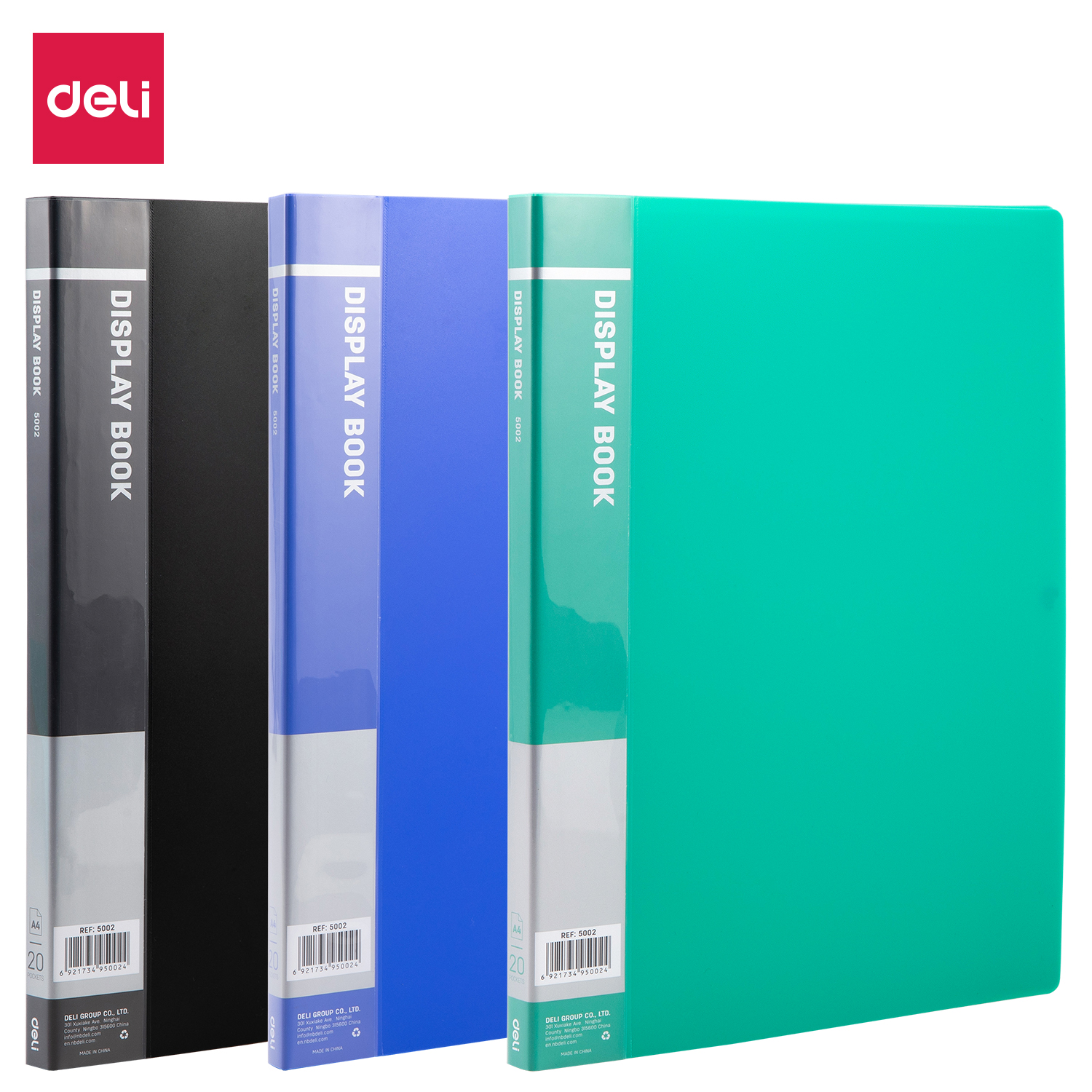 Deli Clasic Series E5002 A4 20 Sheets Pocket Display File