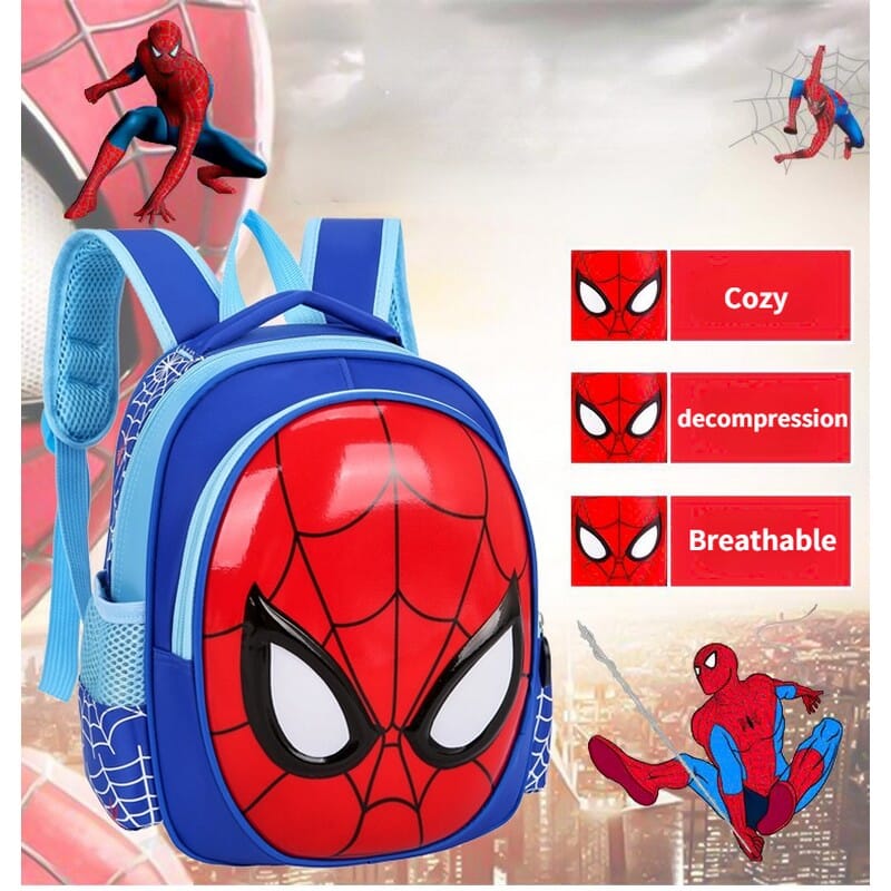 Children Cartoon Canvas School Bags MARVEL Spiderman School Bags For Boys and Girls Universal School Bags
