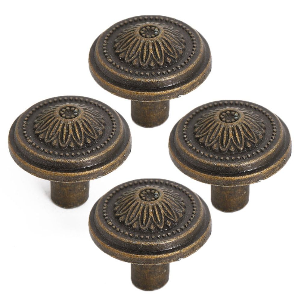 1/4 pieces Exquisite Bronze Drawer Handle Fashion round Cabinet Handle Zinc Alloy 2*8*2.5cm Closet Handle Bathroom